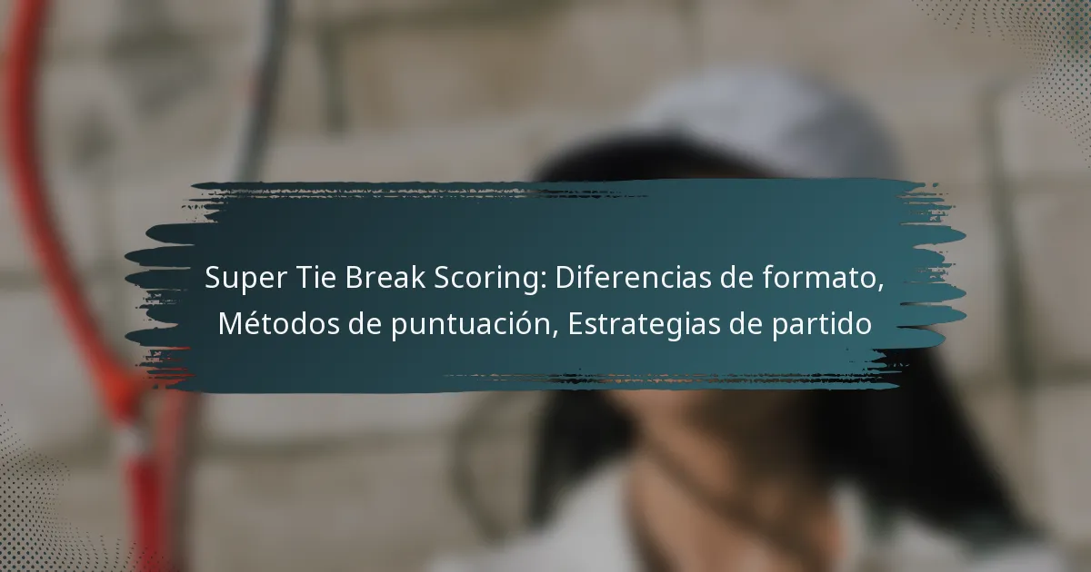 Super Tie Break Scoring: Diferencias de formato, Métodos de puntuación, Estrategias de partido