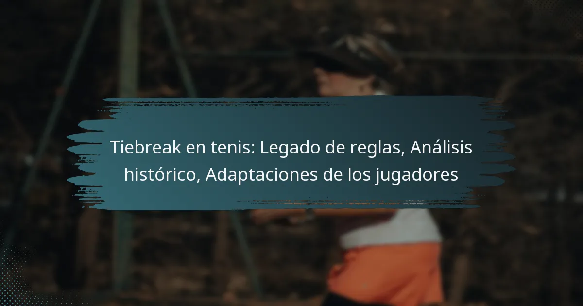 Tiebreak en tenis: Legado de reglas, Análisis histórico, Adaptaciones de los jugadores
